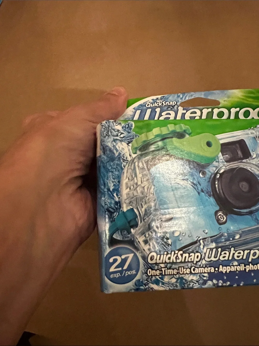 Fujifilm Waterproof QuickSnap Disposable Camera - Blue/Green